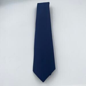 B. Altman's Dark Navy Blue Solid Neck Tie Men's 57"